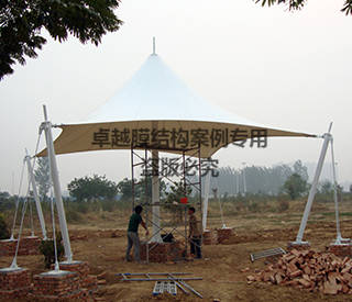 安陽(yáng)湯陰縣高速路口景觀(guān)膜結(jié)構(gòu)
