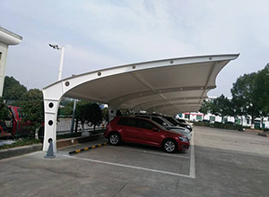 晉城<font color='red'>膜結(jié)構車棚</font>【晉城恒光熱力公司等】施工案例
