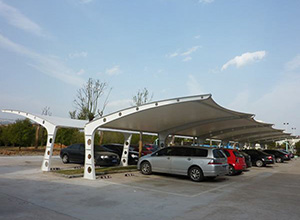 臨汾<font color='red'>膜結(jié)構車棚</font>【臨汾萬鑫達焦化等】施工案例