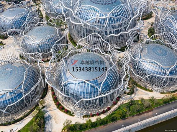 ETFE膜結(jié)構(gòu)項(xiàng)目【海南?？诤；◢u會(huì)議中心】正在施工中