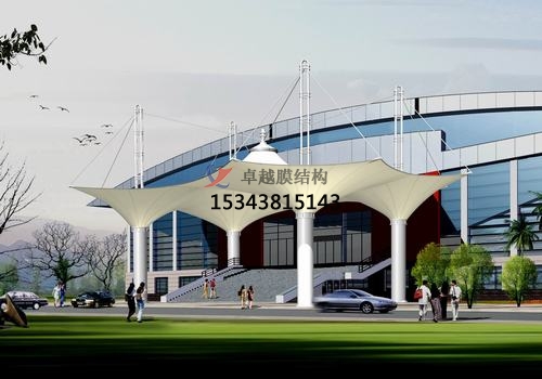 膜結(jié)構(gòu)大門、建筑入口效果圖